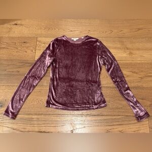 Vince Velvet Long Sleeve Shirt